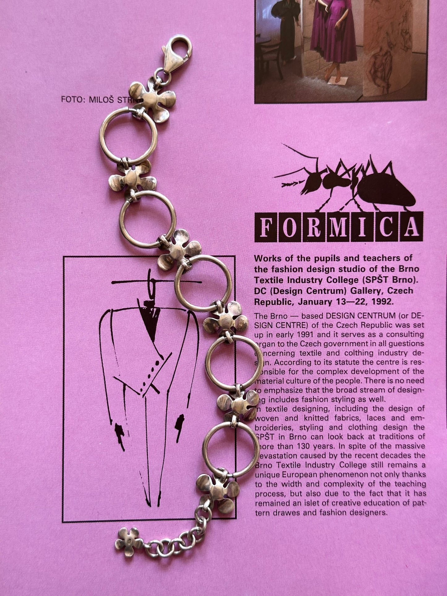 silver 925 vermeil blooming bracelet