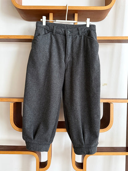 80s Italy grey wool blend pants W29