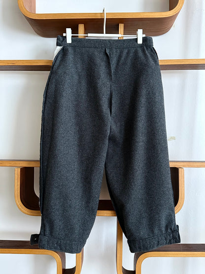 80s Italy grey wool blend pants W29