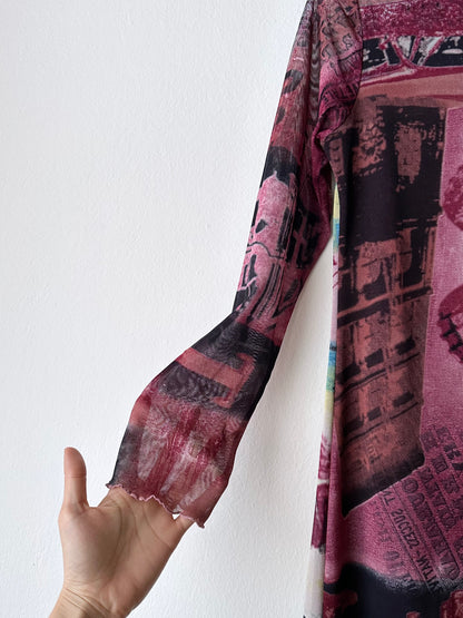 00s mesh dress made in France