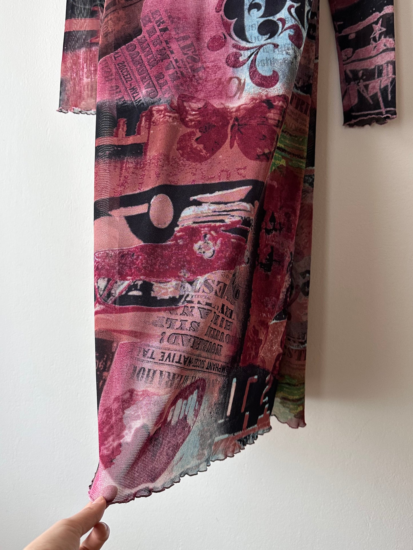 00s mesh dress made in France