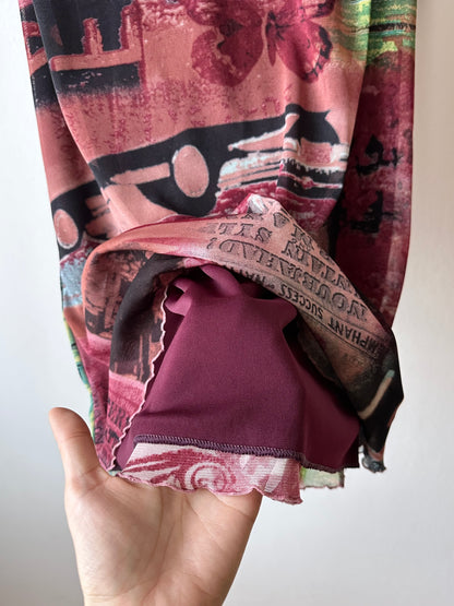 00s mesh dress made in France