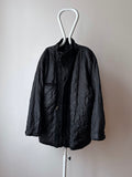 Black Leather Suède coat