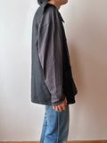 40s-50s French black moleskin vest, Dead stock