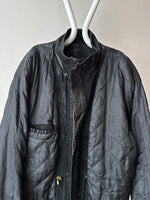 Black Leather Suède coat