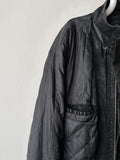 Black Leather Suède coat