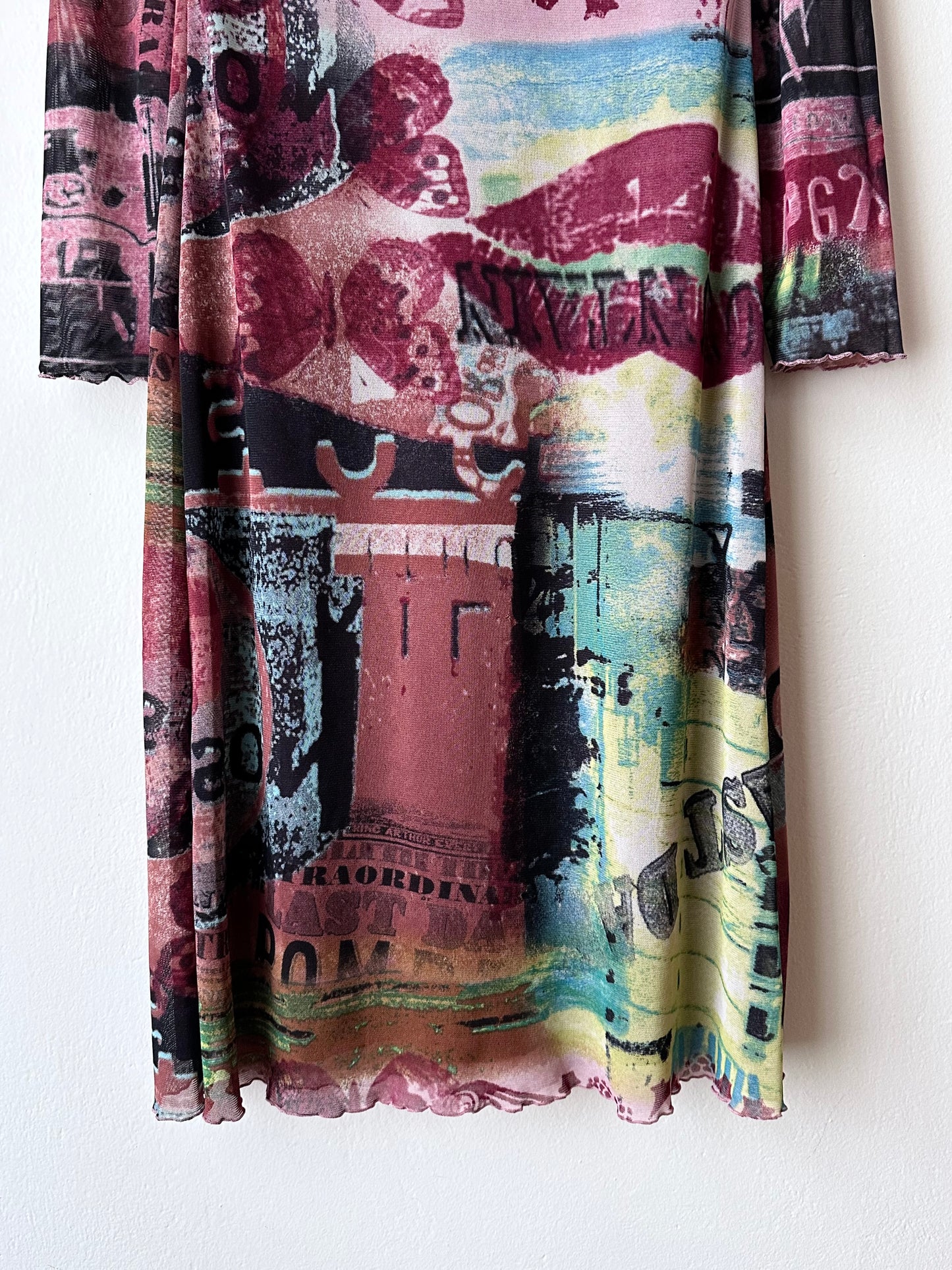 00s mesh dress made in France