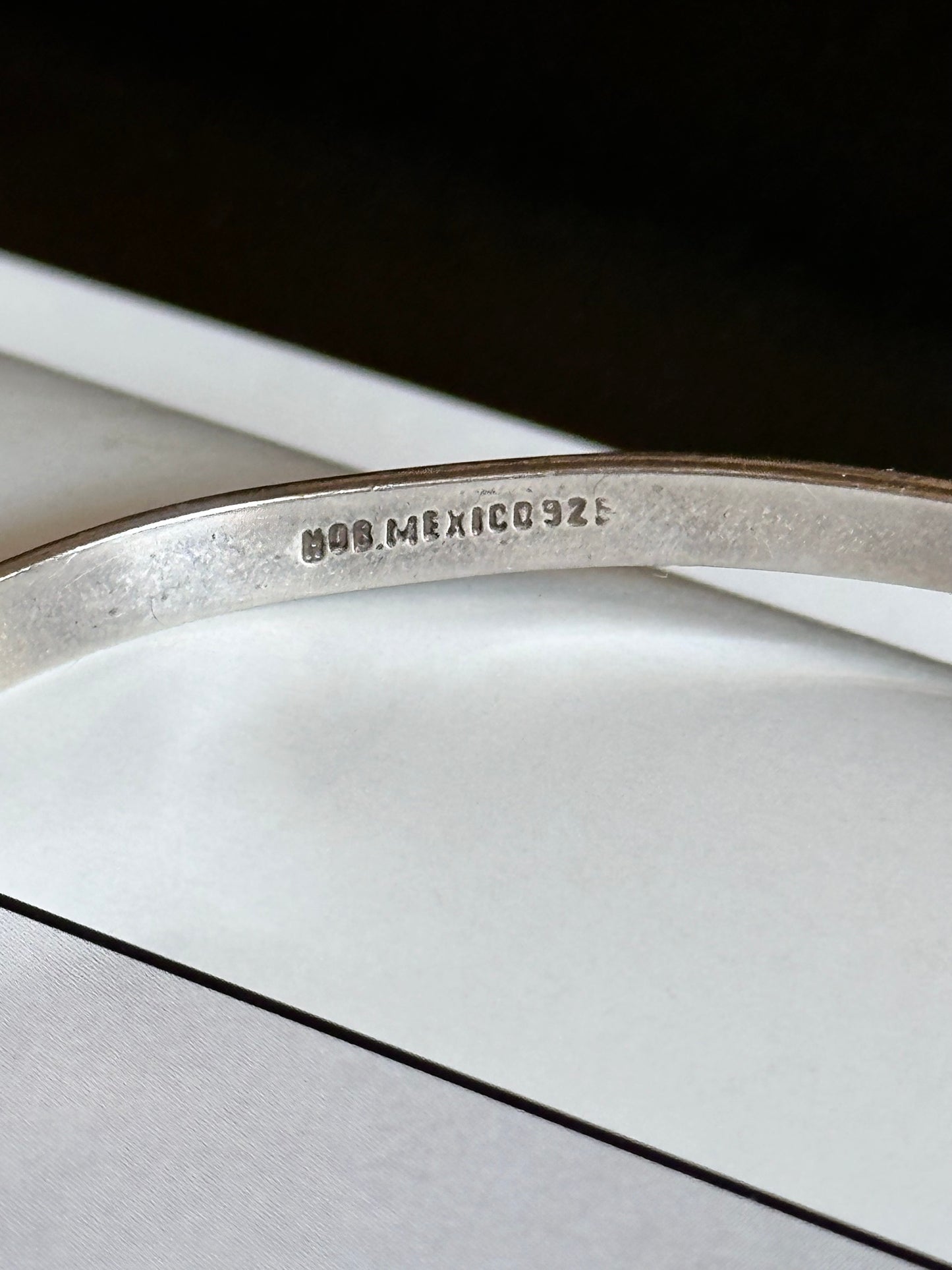 Mexico 925 turquoise hooked bangle