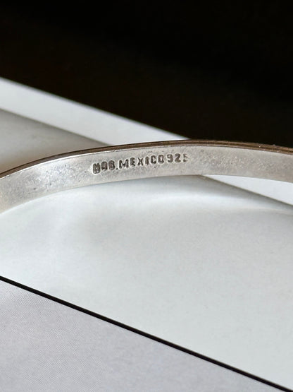 Mexico 925 turquoise hooked bangle