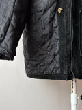 Black Leather Suède coat