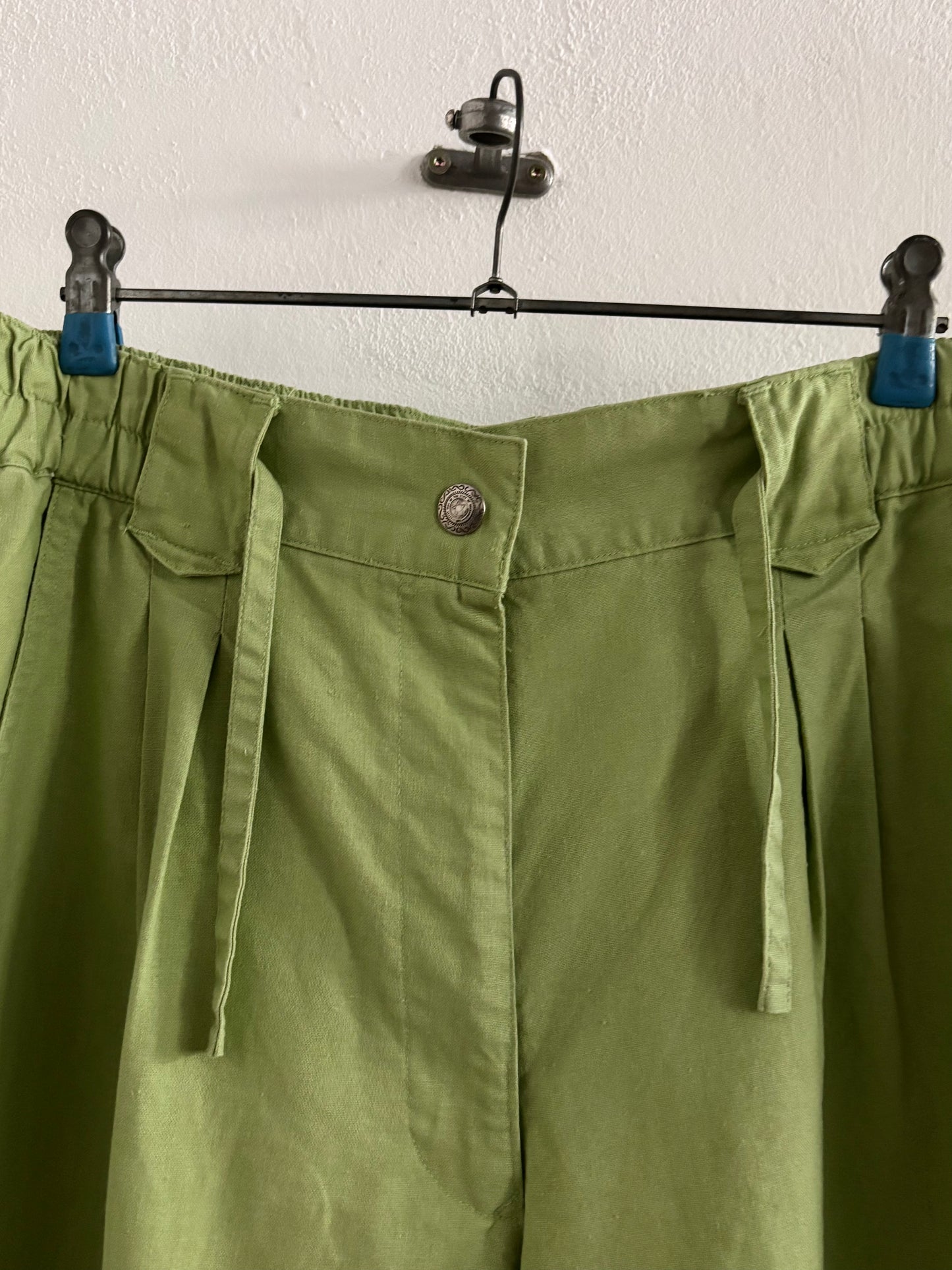 Swedish linen cotton pistachio