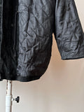 Black Leather Suède coat