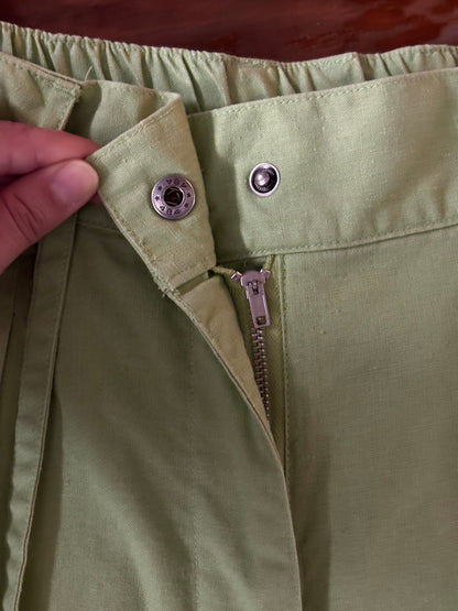 Swedish linen cotton pistachio