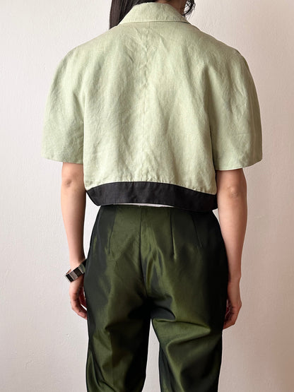 French linen short jacket