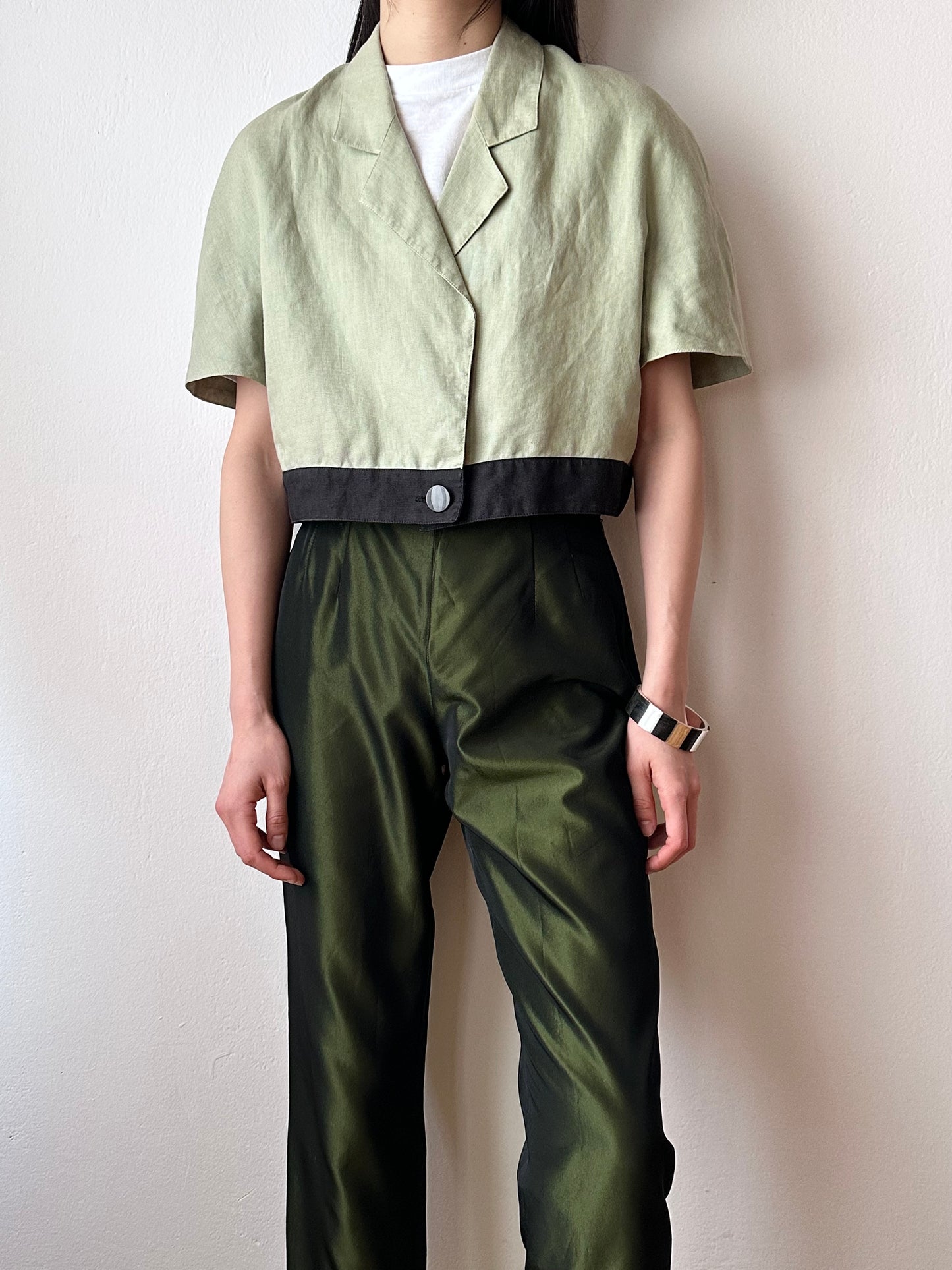 French linen short jacket