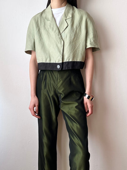 French linen short jacket