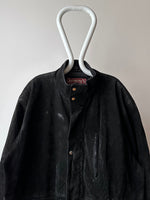 Black Leather Suède coat