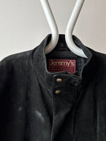 Black Leather Suède coat