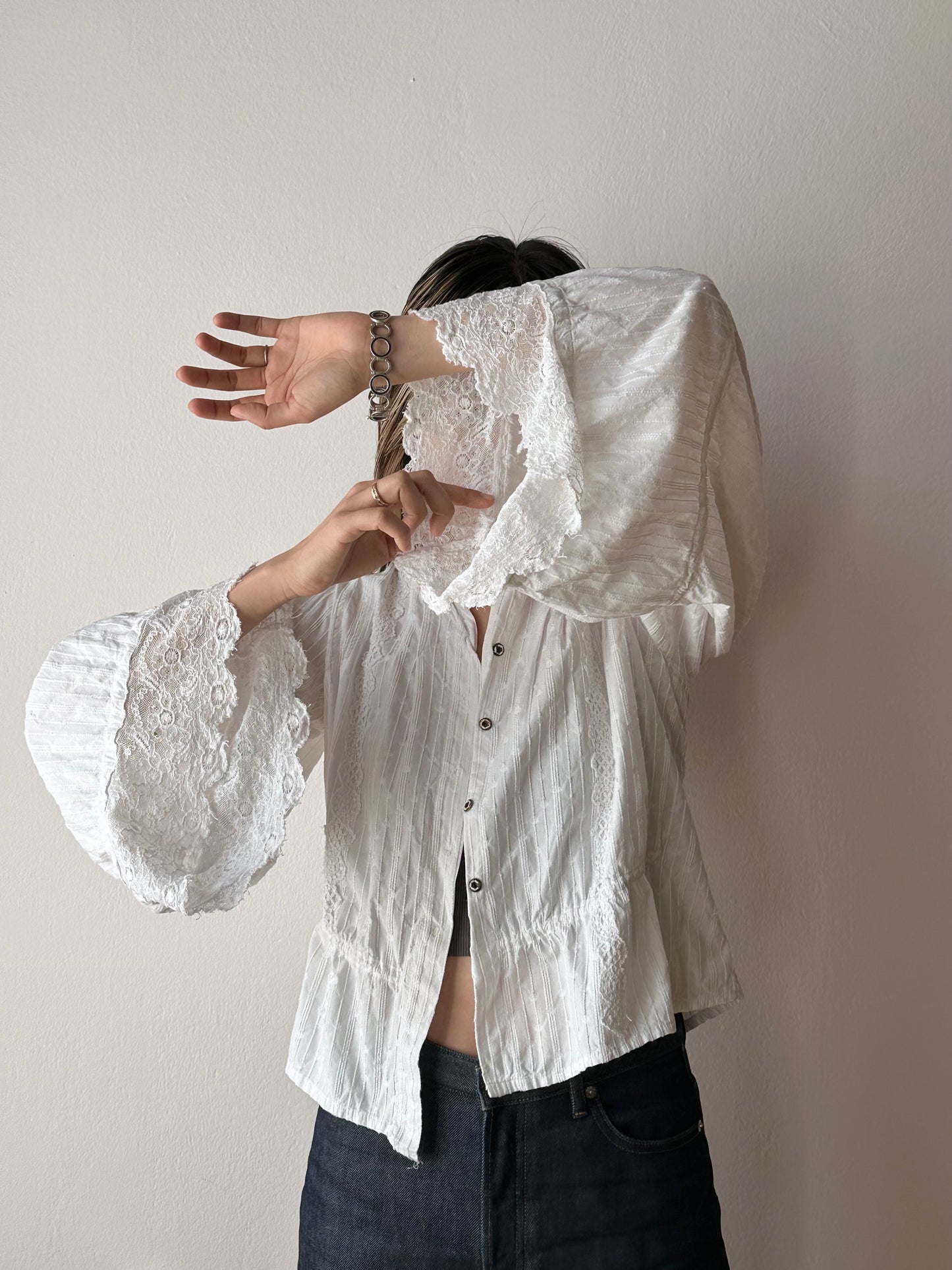 1900-1910' Edwardian cotton blouse