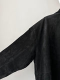 Black Leather Suède coat