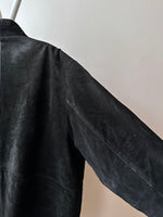 Black Leather Suède coat