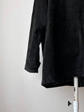 Black Leather Suède coat