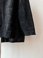 Black Leather Suède coat