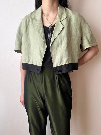 French linen short jacket