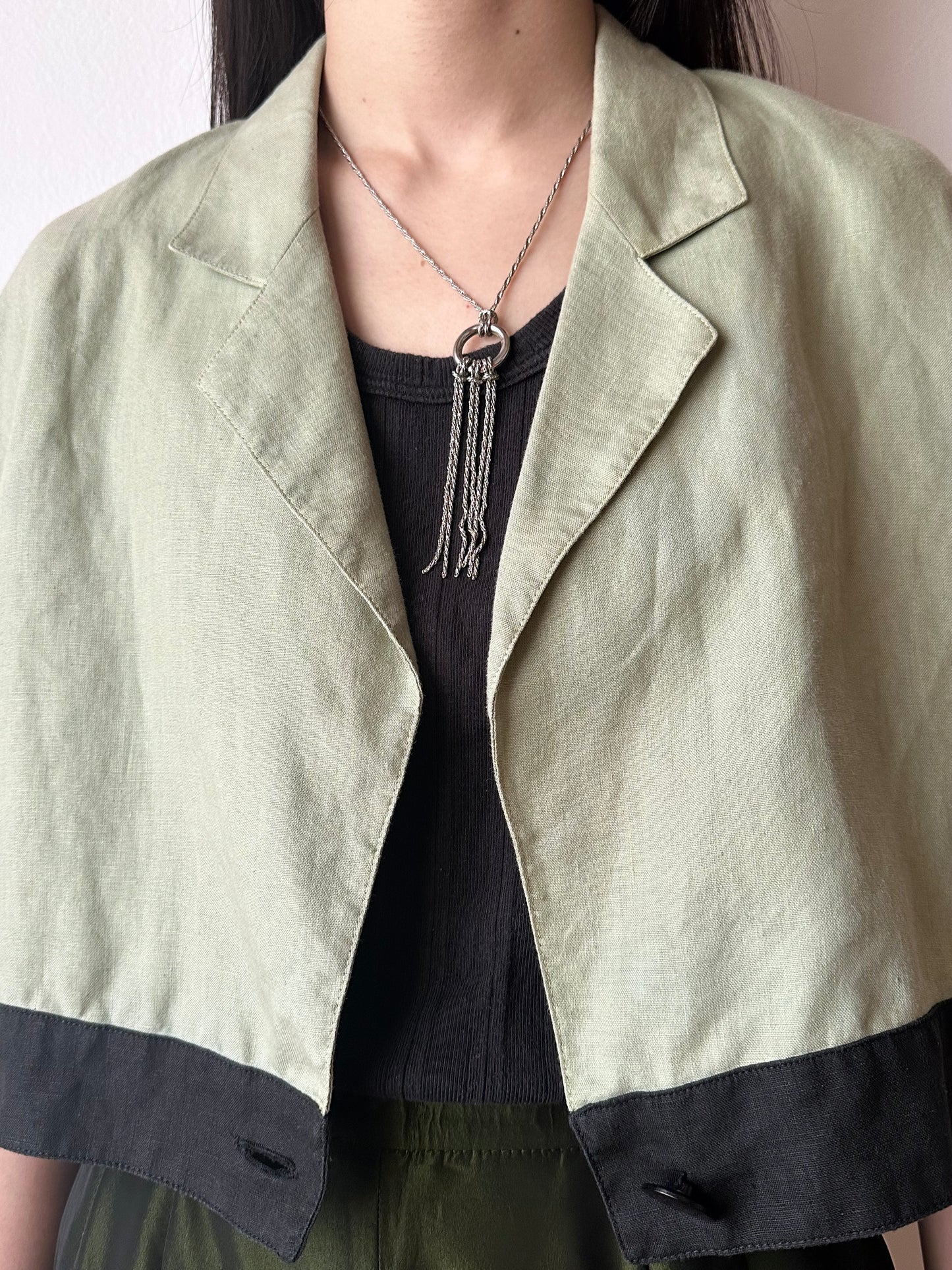 French linen short jacket