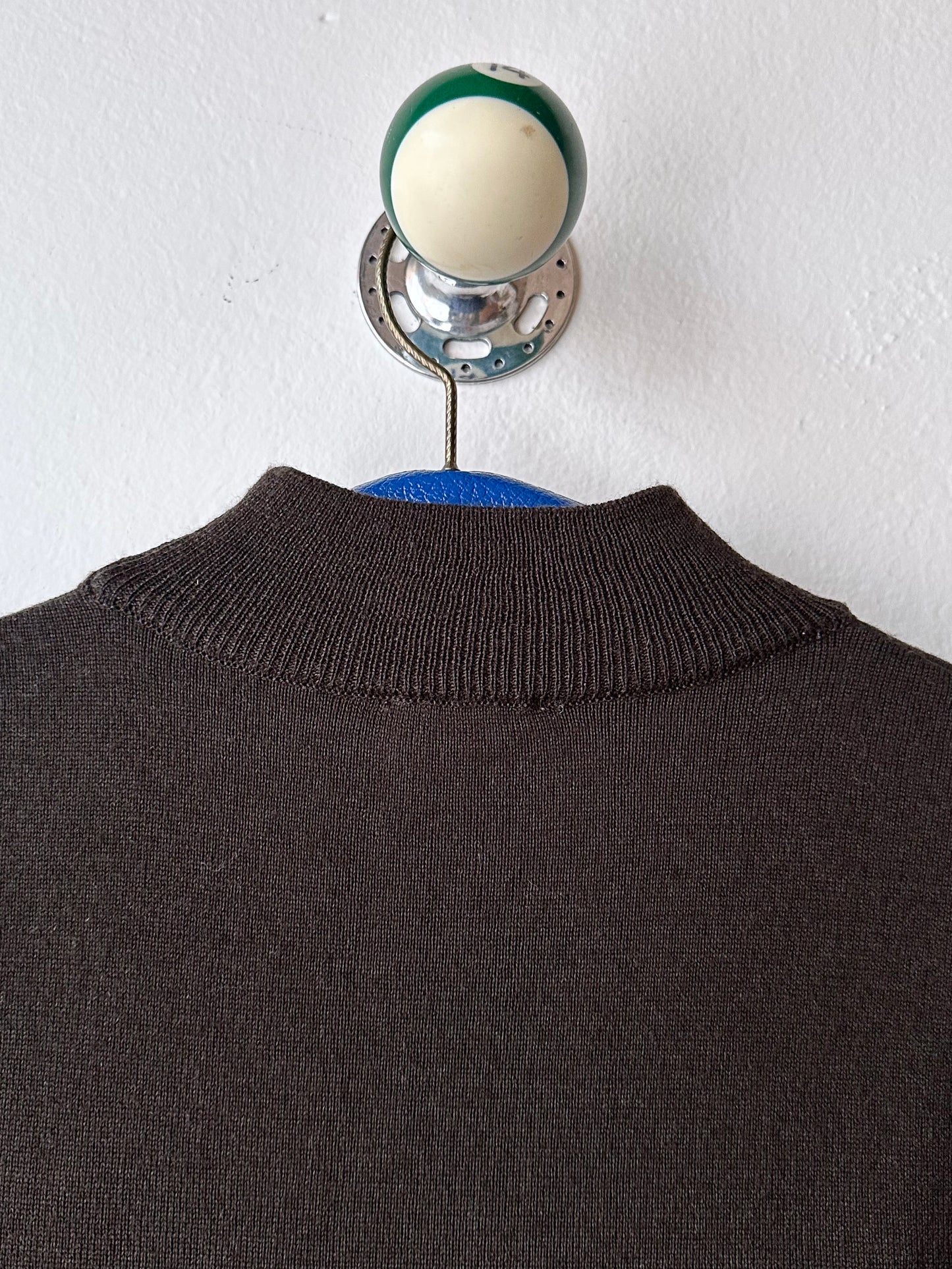 Merino wool thread embroidery knit