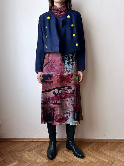 00s mesh dress made in France