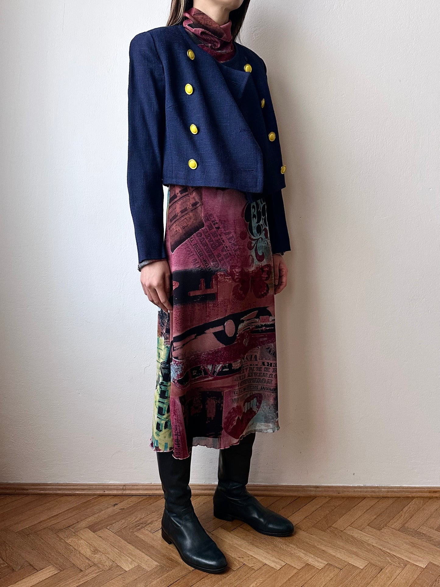 00s mesh dress made in France