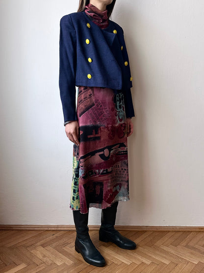 00s mesh dress made in France