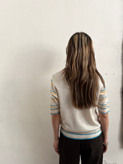 bee jacquard summer knit