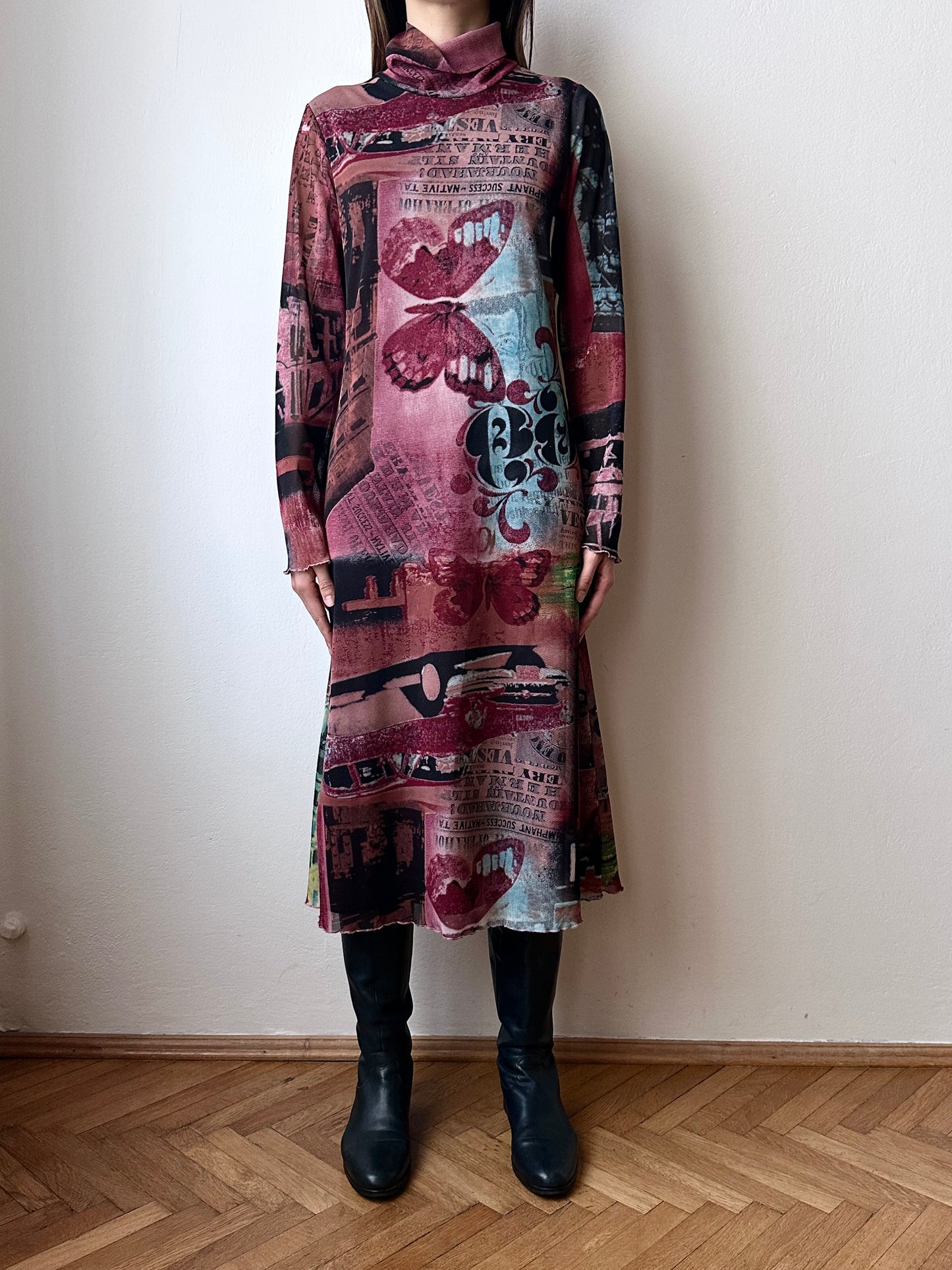 00s mesh dress made in France