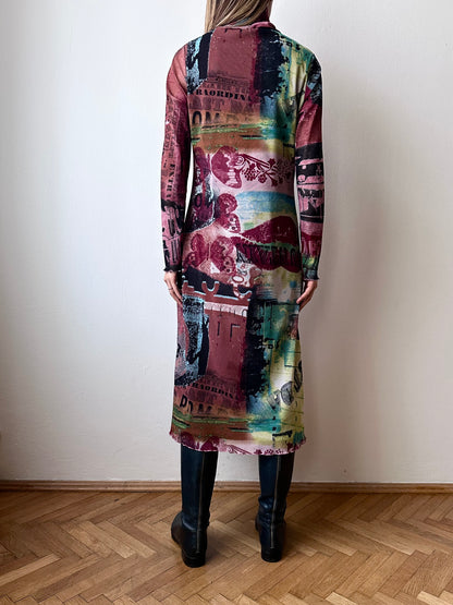 00s mesh dress made in France