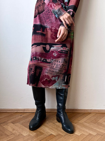 00s mesh dress made in France