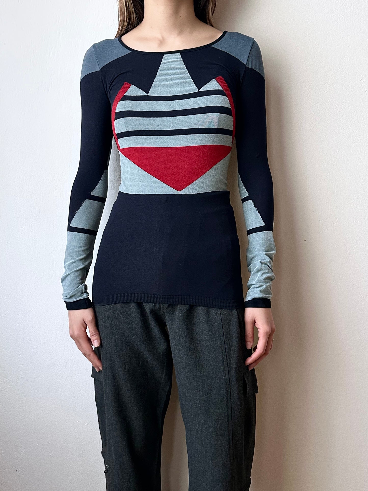 Marithe Francois Girbaud M+FG 2000s active top tech technical fitness gym Y2K sports ジルボー ヴィンテージ vintage カットソー マリテフランソワジルボー