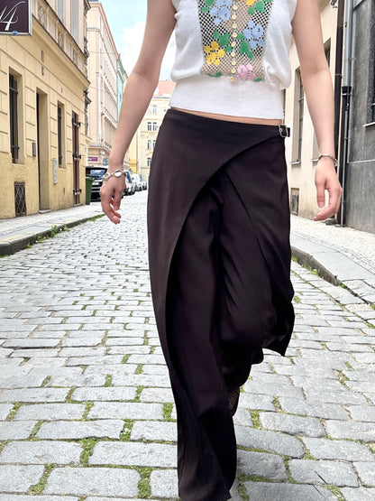 cross belted brown trouser W30-31