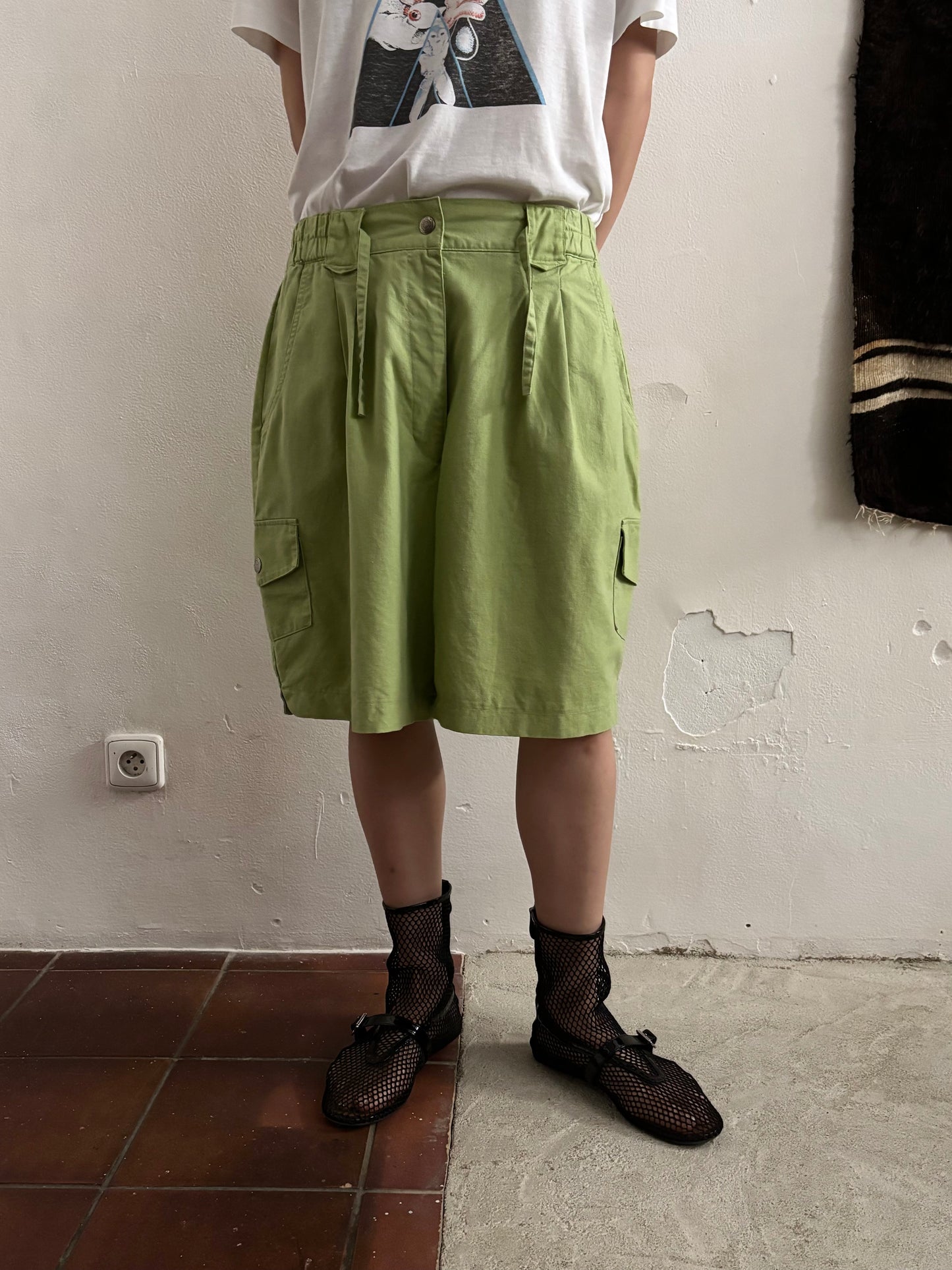 Swedish linen cotton pistachio