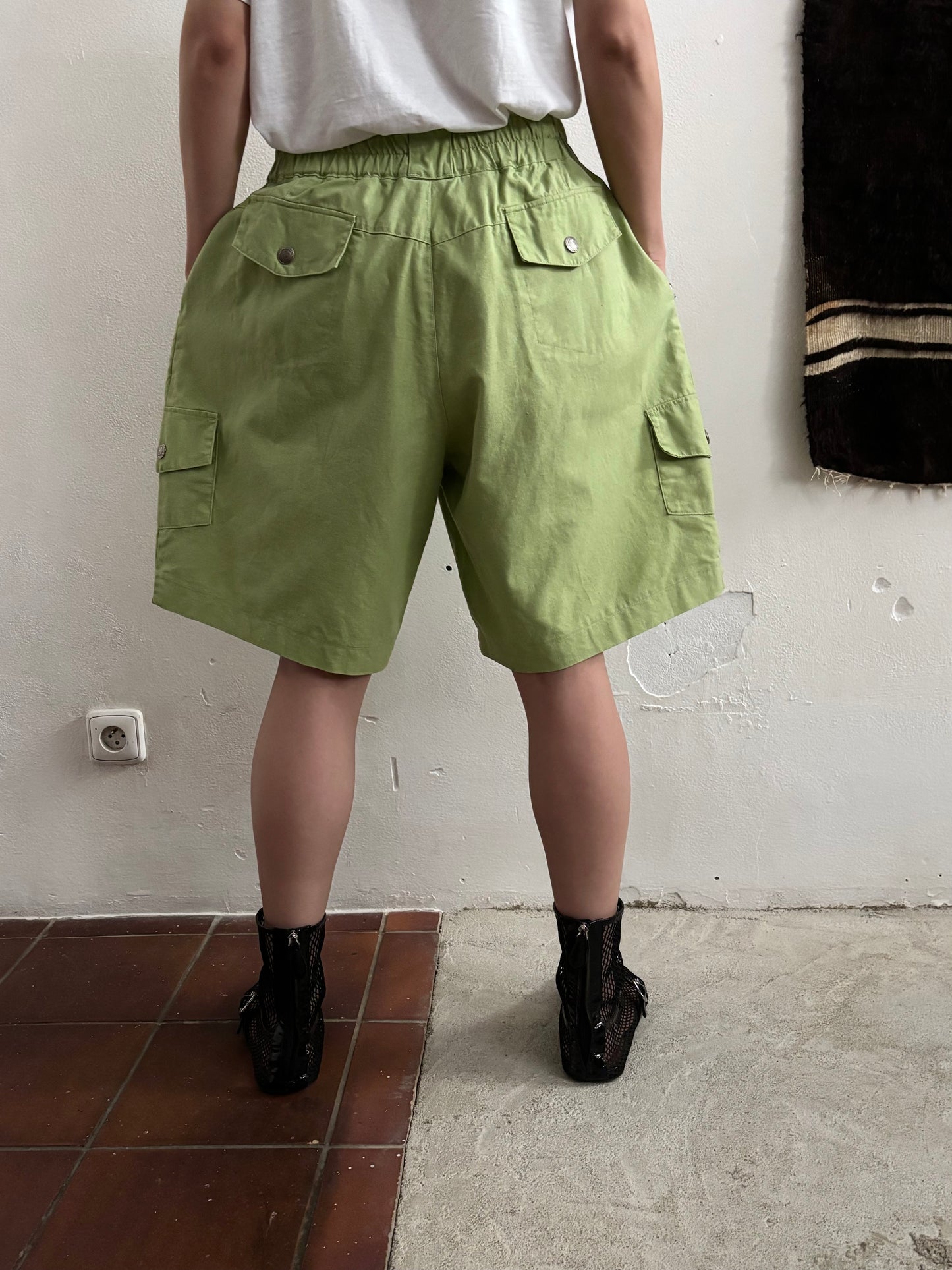 Swedish linen cotton pistachio