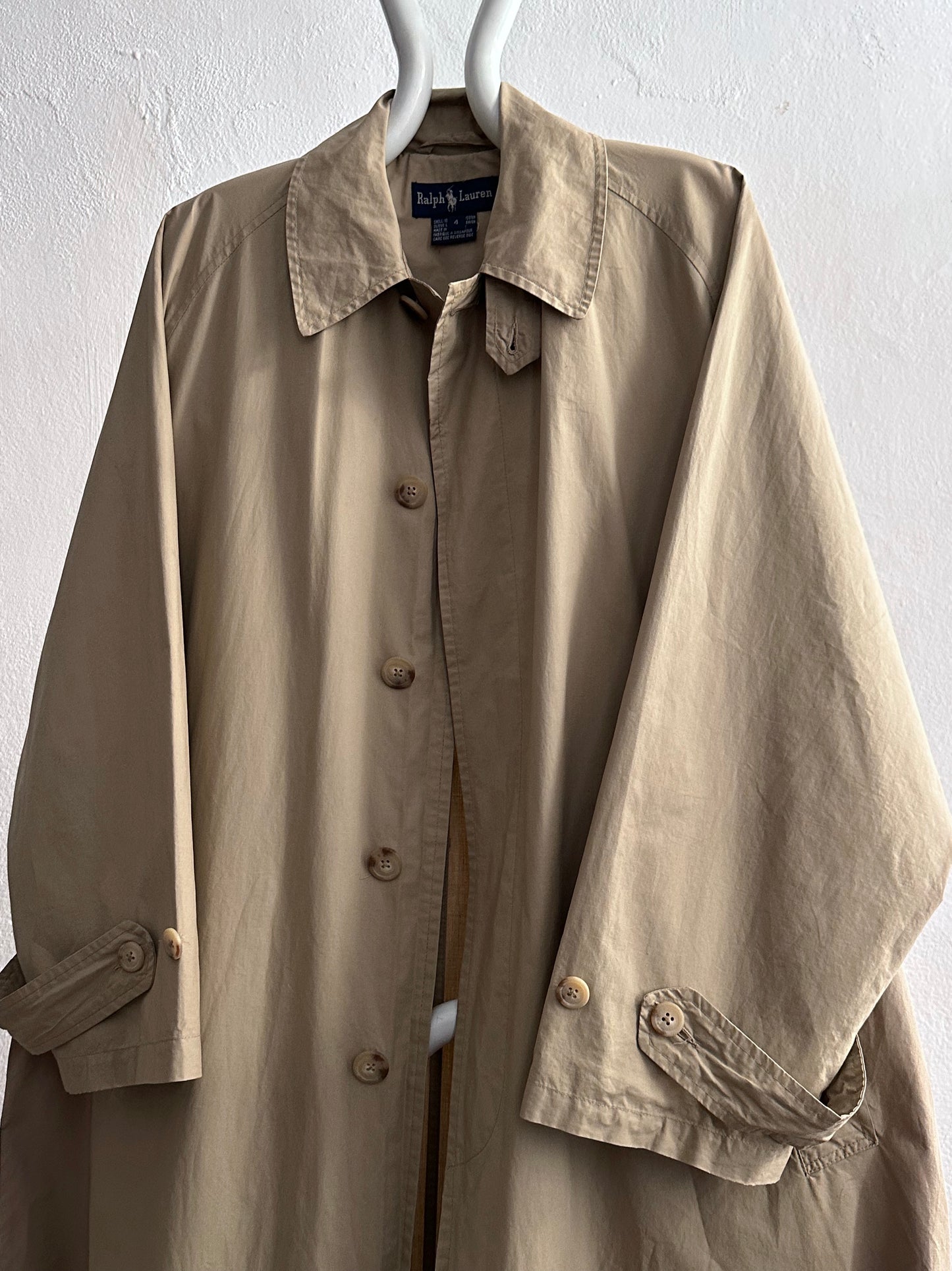 Ralph Lauren Cotton coat 90's 90年代 Vintage ヴィンテージ コート ラルフローレン  Toto Praha Vintage clothing store Antique shop Prague 古着屋 アンティークショップ プラハ ユーロ古着  ヨーロッパ古着 古着卸 
