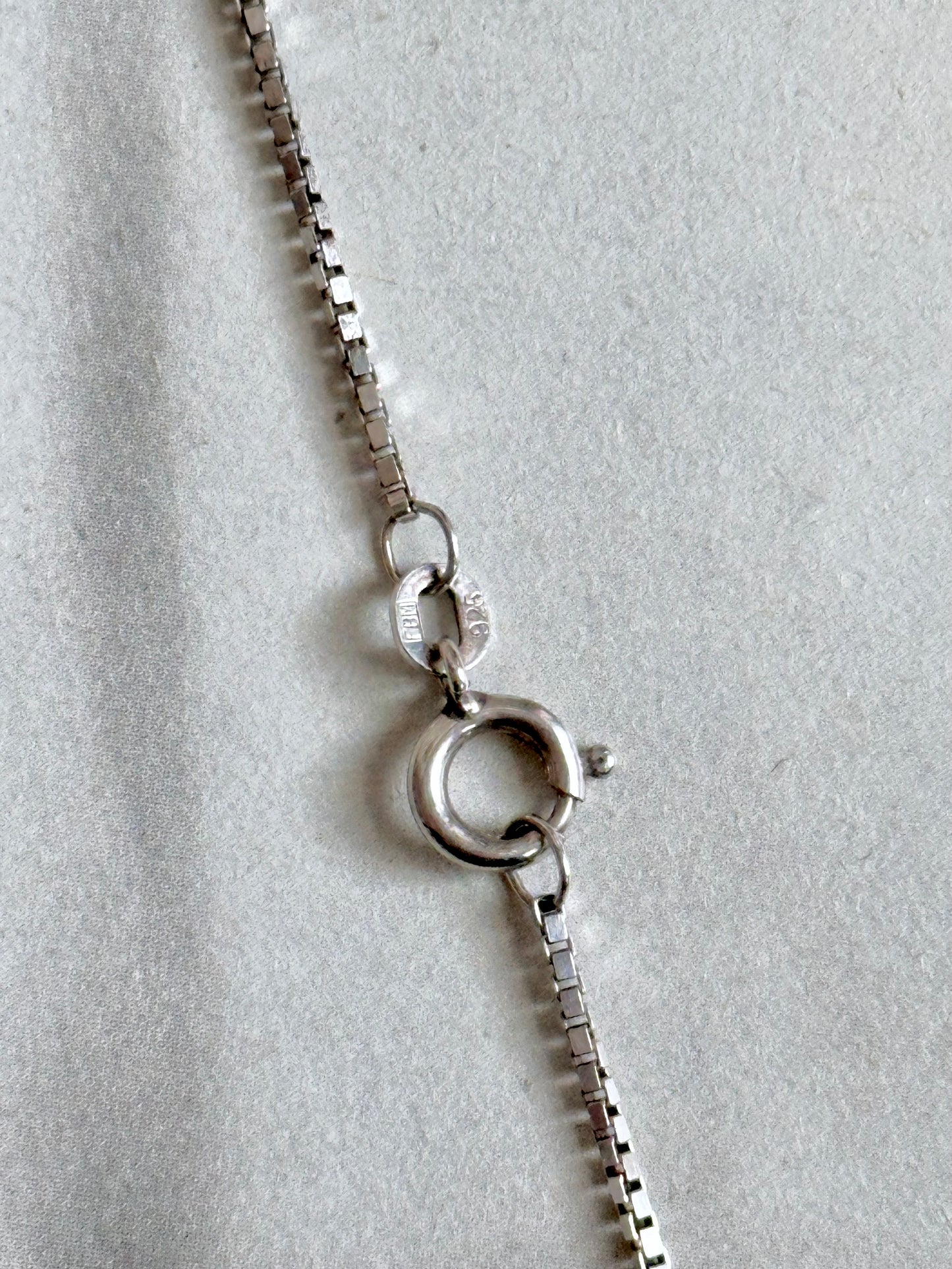 German 835 vintage silver hanger pendant necklace