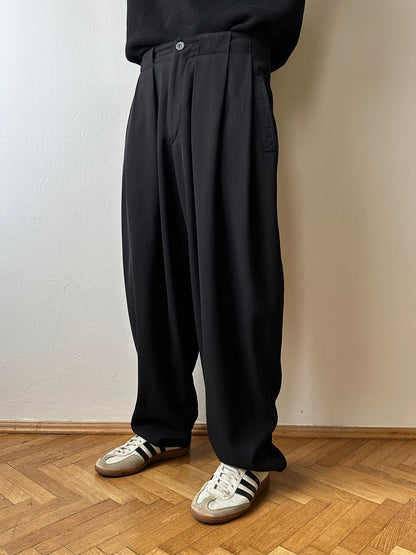 90s Black trousers - w31
