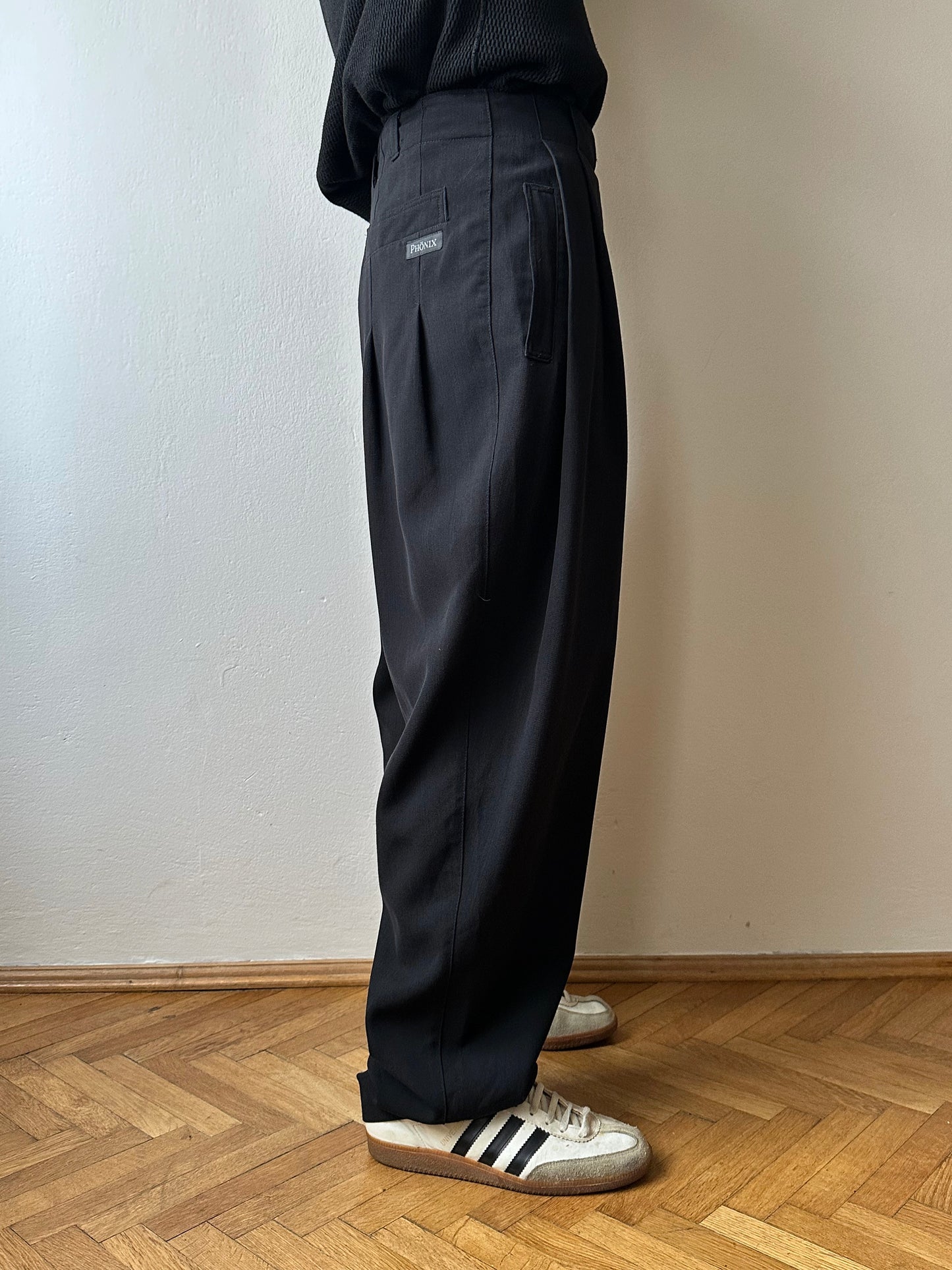 90s Black trousers - w31