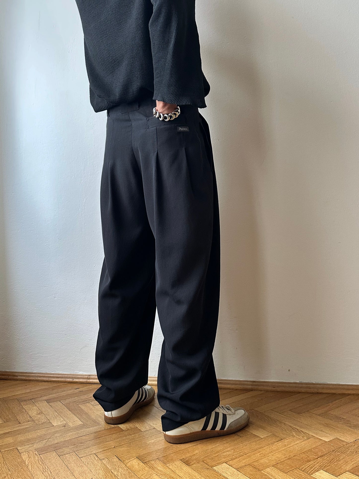 90s Black trousers - w31