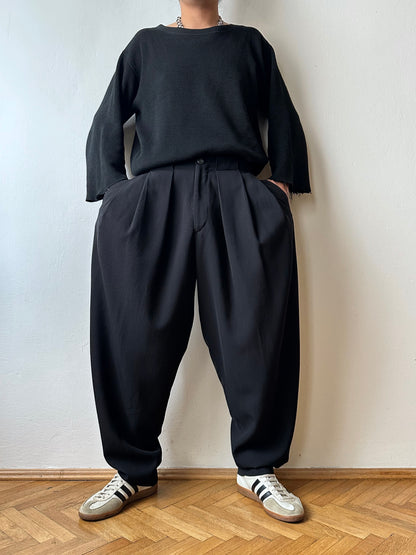 90s Black trousers - w31