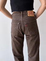 90's Levi's 501 brown 27/32