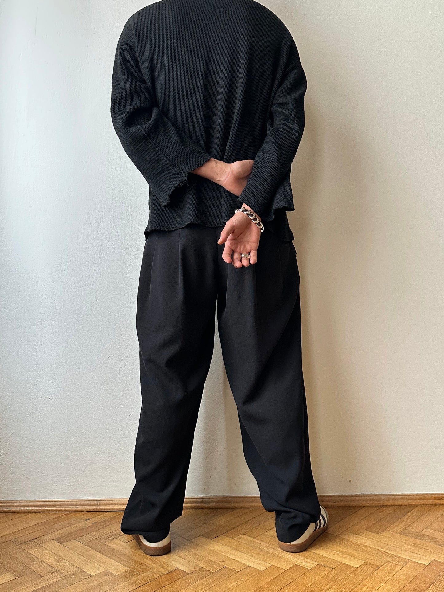 90s Black trousers - w31