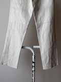 80s White Leather trousers - w26